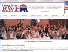 Tablet Screenshot of longbeachrepublicanwomen.com